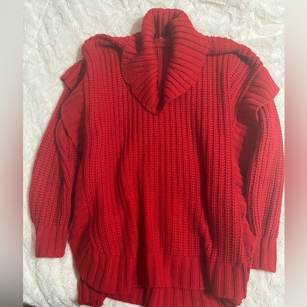 NEW DIRECTIONS Turtle neck sweater pullover, XL, Red, warm comfortable and cozy - Picture 3 of 7